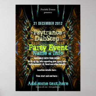 Póster Poster de volante del Fiesta de explosión de Fract