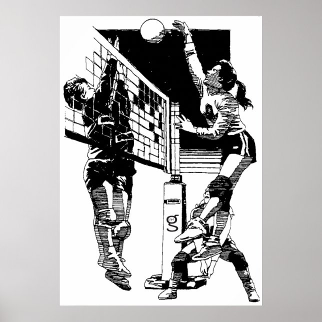 Póster Poster de voleibol (Frente)