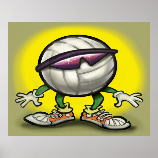 Póster Poster de voleibol (Frente)