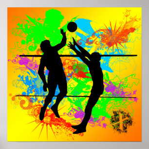Póster Poster de voleibol
