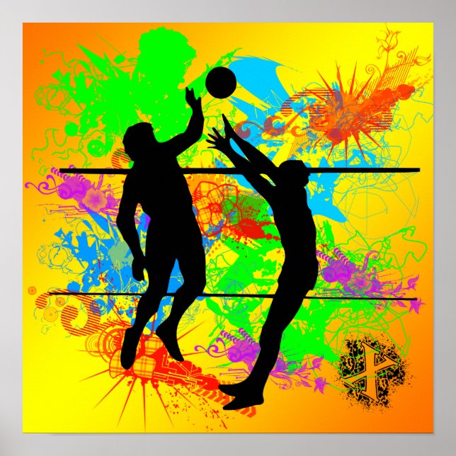 Póster Poster de voleibol (Frente)