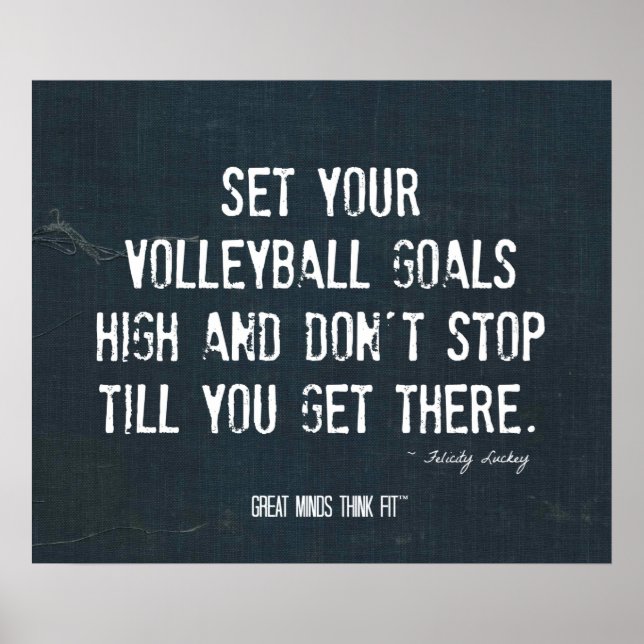 Póster Poster de voleibol 004 - Denim Inspiration (Frente)