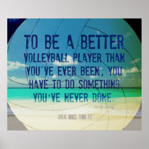 Póster Poster de voleibol de playa 007 por motivos de mot