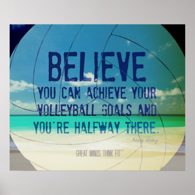 Póster Poster de voleibol de playa 015 por motivación (Frente)