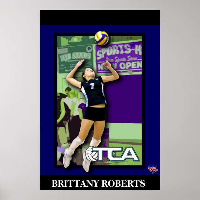 Póster Poster de voleibol de TCA (Frente)