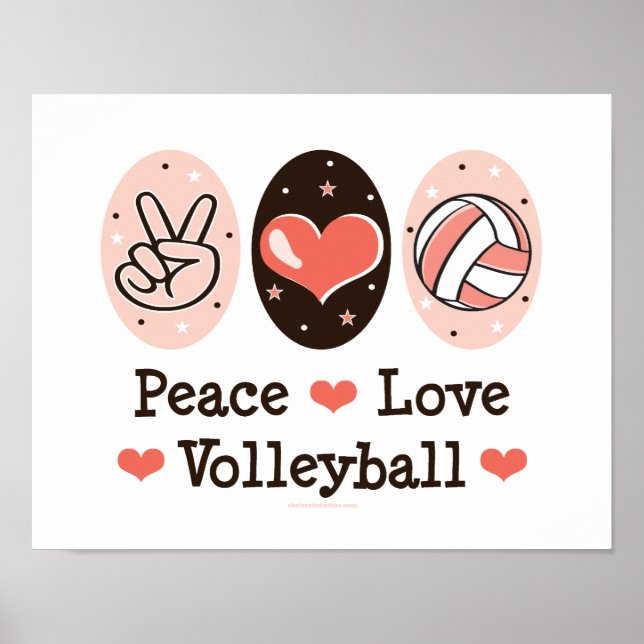 Póster Poster de Voleibol por la Paz (Frente)