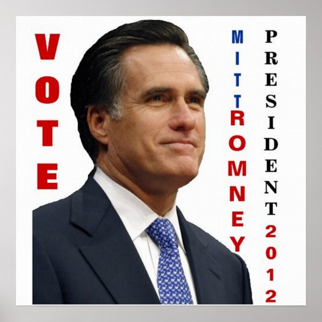 Póster Poster de Vote Mitt Romney 2012 (Frente)