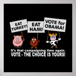 Póster Poster de voto de Obama