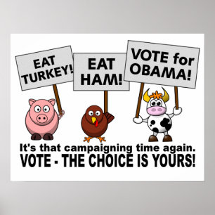 Póster Poster de voto de Obama