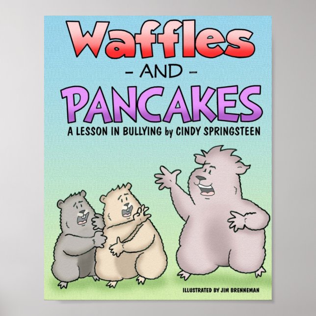 Póster Poster de Waffles y Pancakes (Frente)