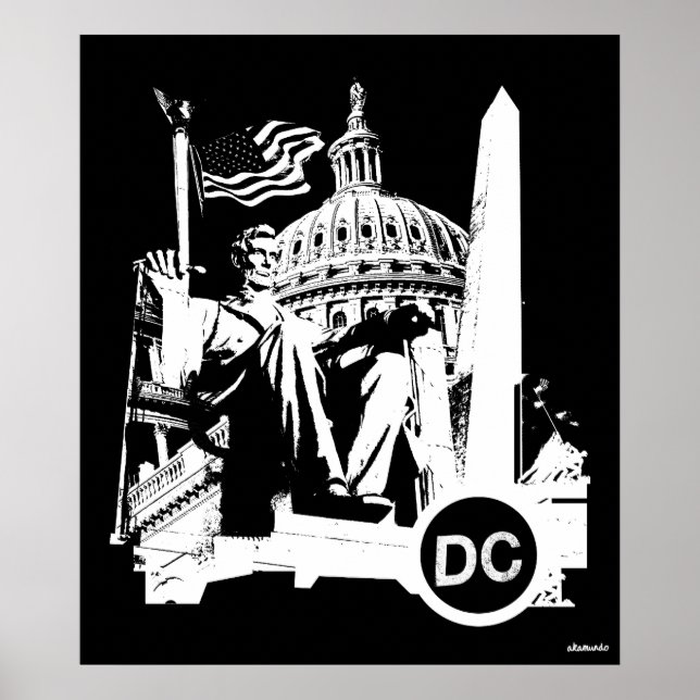 Póster Poster de Washington DC (Frente)