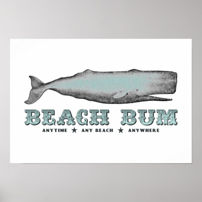 Póster Poster de Whale Beach Bum (Frente)