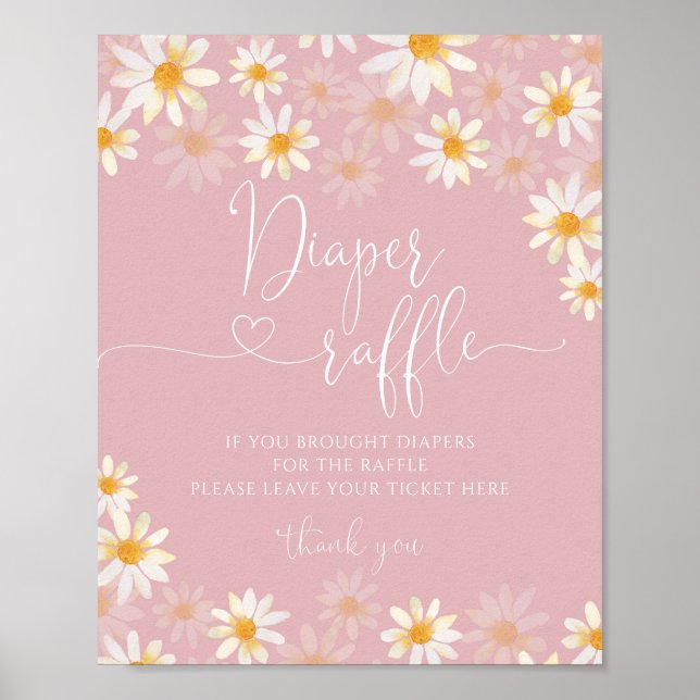 Póster Poster de Wildflower Diaper Raffle (Frente)