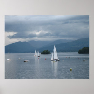 Póster Poster de Windermere del lago