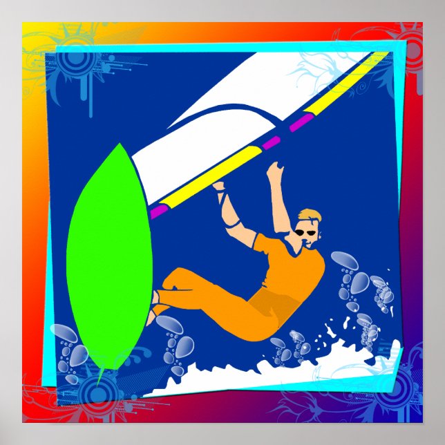 Póster Poster de windsurf (Frente)