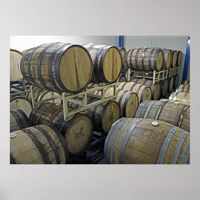 Póster ¡Poster de Wine Barrels! (Frente)