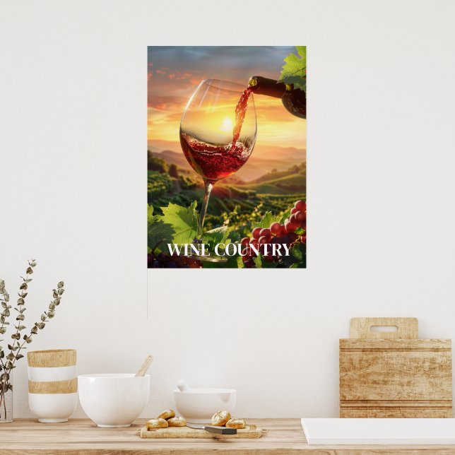 Póster Poster de Wine Country (Cocina)