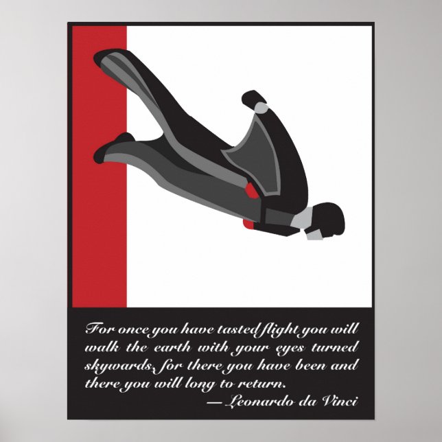 Póster Poster de Wingsuit SkyDive (Frente)