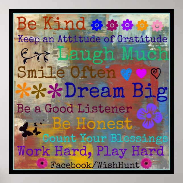 Póster Poster de WishHunt motivacional de 24" x 24" (Frente)