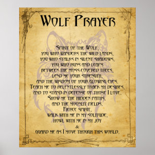 Póster Poster de Wolf Prayer