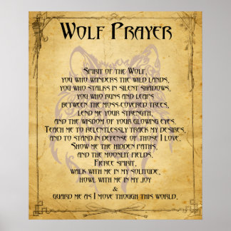 Póster Poster de Wolf Prayer