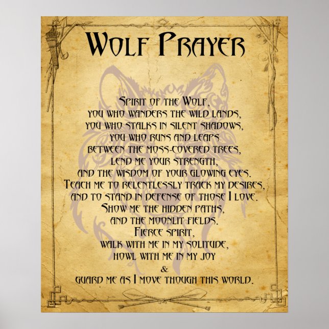 Póster Poster de Wolf Prayer (Frente)