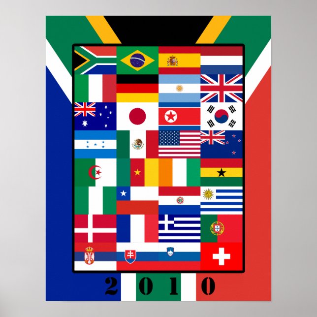 Póster Poster de World Flags Soccer 2010 (Frente)