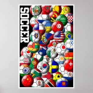 Póster Poster de World Soccer Balls