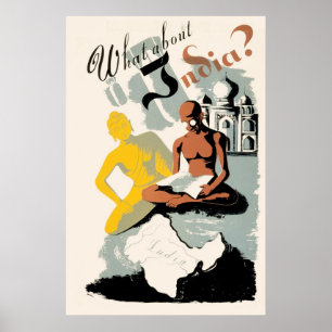 Póster Poster de WPA para India