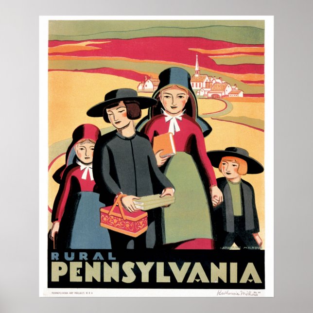 Póster Poster de WPA Pennsylvania (Frente)