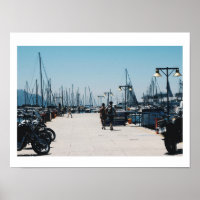 Poster de Yates del muelle de Simon's Town