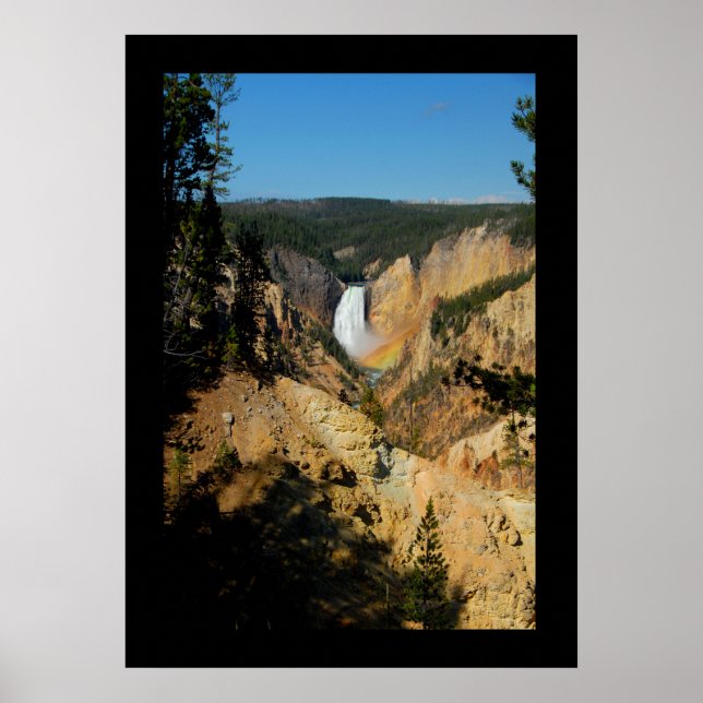 Póster Poster de Yellowstone Canyon Falls (Frente)