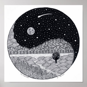 Póster Poster de Yin Yangscape