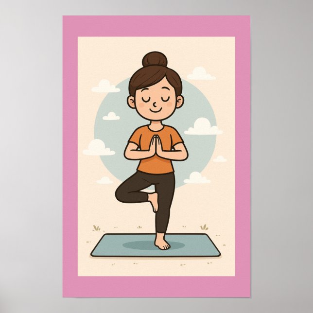 Póster Poster de yoga (Frente)