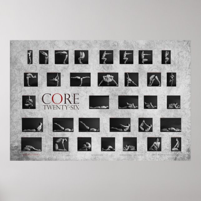 Póster Poster de yoga Core 26 (Frente)