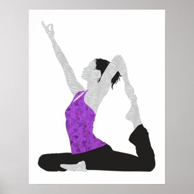 Póster Poster de yoga pose (Frente)