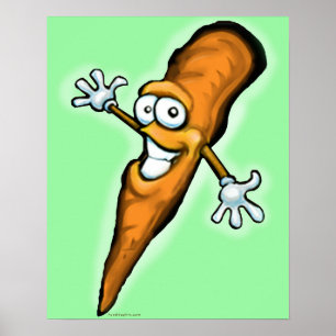 Póster Poster de zanahoria