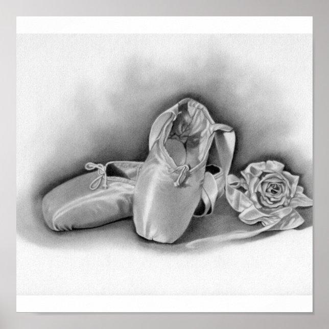 Póster Poster de zapatos de ballet (Frente)