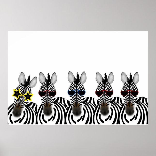 Póster Poster de Zebras (Frente)