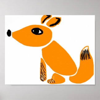 Póster poster de zorros