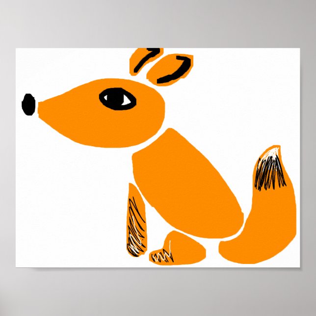 Póster poster de zorros (Frente)