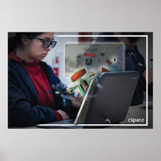 Póster poster de zSpace - Laboratorio de Franklin