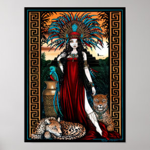 Póster Poster de Zyanya de la sacerdotisa del quetzal de