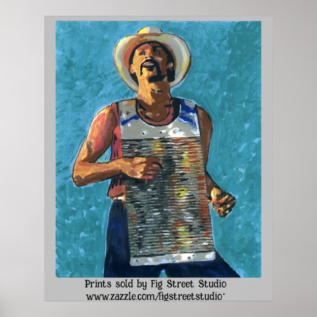 Póster Poster de Zydeco Joe Painting (Frente)