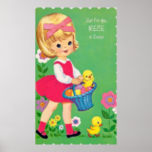 Póster poster decorativo retro vintage de Pascua