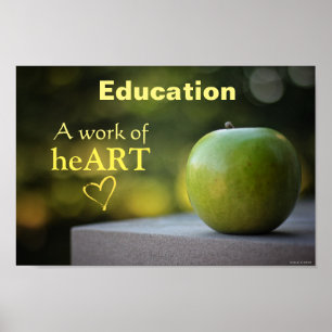 Póster Poster definido por la educación