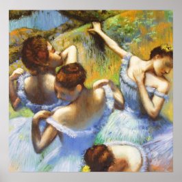 Póster Poster Degas Blue Dancers