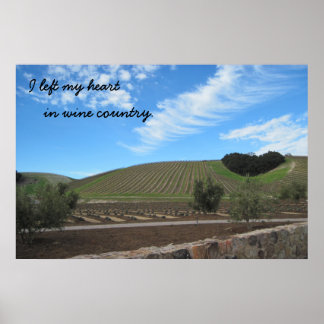 Póster Poster: Dejé mi corazón en Wine Country