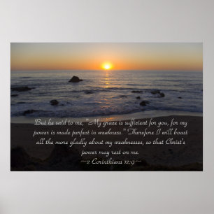 Póster Poster del 12:9 de 2 Corinthians