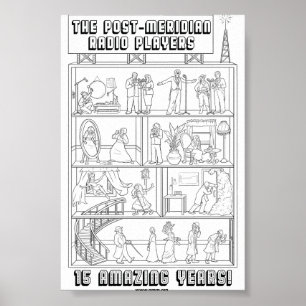 Póster poster del 15º aniversario del B/W